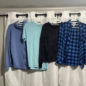 PINK Victoria's Secret Blue and Black Tops Collection